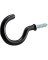 4PK 2-1/4" BLK C Hooks