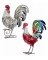 18" Rooster Statue