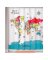 72" World Map Curtain