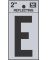 2" BLK REFL LETTER E