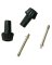 2PK BLK Socket Knob