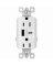 15A White A/C USB Outlet