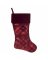 20" Red Diag Stocking