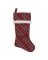 20" Red Plaid Stocking