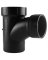 1-1/2", ABS/DWV Sanitary Street Tee, Spigot x Hub x Hub