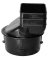 2x3 3" Downspout Adapter Blk