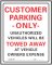 19x15 Cust Parking Sign        *