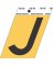 3-1/2" Adhesive Alum Letter J