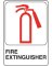 5x7 Fire Extinguis Sign