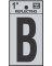 1" BLK Refl Letter B