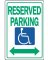 12x18 Handicapped Sign