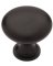 1-1/4" BLK RND Knob