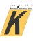 3-1/2" Adhesive Alum Letter K