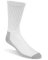 3PK LG WHT Crew Sock