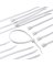 20pk 7" White Cable Ties
