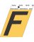 3-1/2" Adhesive Alum Letter F