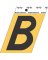3-1/2" Adhesive Alum Letter B