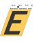 3-1/2" Adhesive Alum Letter E