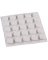 75PK 3/8" WHT RND Pad