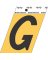 3-1/2" Adhesive Alum Letter G