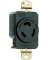 20A250V BLK Lock Outlet