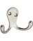 Sat Nickel Double Clothes Hook