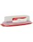 Red Plasic Butter Dish