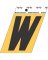 3-1/2" Adhesive Alum Letter W