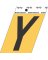 3-1/2" Adhesive Alum Letter Y