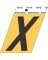 3-1/2" Adhesive Alum Letter X