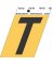 3-1/2" Adhesive Alum Letter T