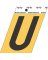 3-1/2" Adhesive Alum Letter U