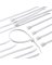 100PK 10-3/4 White Cable Ties