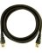 6' Black RG6 Coax Cable Gold End