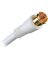 6' WHT RG6 Coax Cable