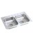 33x22x6 SS Double Kitchen Sink