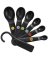 6PC BLK Meas Spoon Set