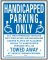 19x15 Handicapped Sign