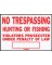 No Trespass/Hunt Sign