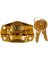Brass Keyed Sash Lock