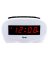 0.6 LED White Alarm Clock