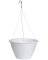 10" WHT Hang Basket