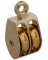 1" Double Rigid Rope Pulley