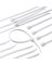 100pk 6" White Cable Ties