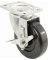 4" Poly Swivel Caster w/Brk 255#