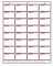 TV250Sheets 32Bin Label