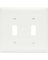Wht 2g 2tog Wall Plate