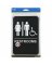 6x9 Brail Restroom Sign