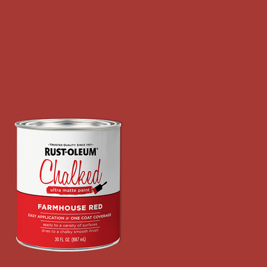 CHALK PAINT FARM RED 1QT