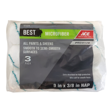 Ace Best Rlr M 9x3/8 3pk